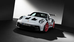 White Porsche Car 5120x1440 Wallpaper