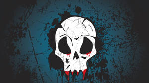 White Skull Dark Devil Wallpaper