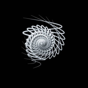 White Swirl Black Art Wallpaper