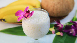 White Tapioca Pearls Wallpaper