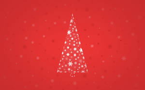 White Tree In Christmas Background Wallpaper