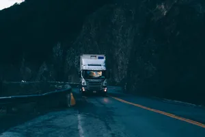 White Truck At Paso Garibaldi Wallpaper