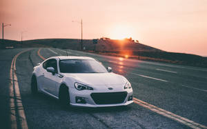 White Turbo Subaru Brz Wallpaper