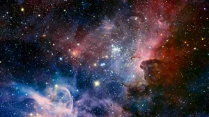 White Waves Aesthetic Galaxy Wallpaper