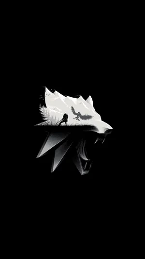 White Wolf 4k Ultra Hd Dark Phone Wallpaper