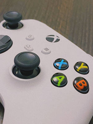 White Xbox Joystick Wallpaper