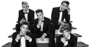 Why Dont We Posing For A Fun Picture Surrounded By Balloons Wallpaper