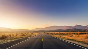 Wide Road Aesthetic Mac Wallpaper