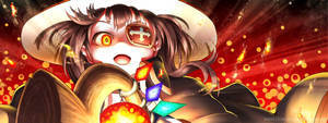 Widescreen Megumin Casting Magic Wallpaper