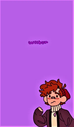 Wilbur Soot Purple Art Wallpaper