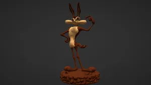 Wile E Coyote In Gray Wallpaper
