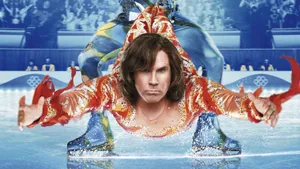 Will Ferrell Flashes A Cheeky Grin Against A Colorful Background. Wallpaper
