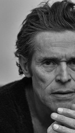 Willem Dafoe Serious Portrait Wallpaper