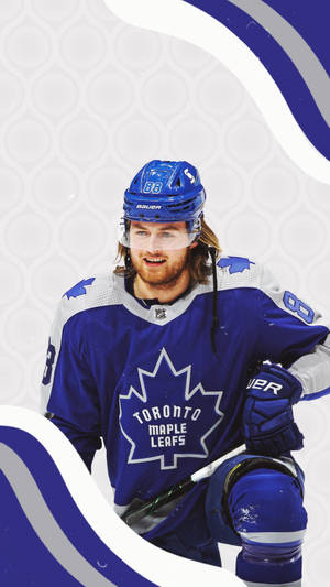 William Nylander Purple Minimalist Illustration Wallpaper