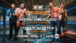 William Regal And Bryan Danielson Facing Off At Aew Rampage Wallpaper