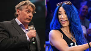 William Regal Sasha Banks Wwe Wrestlers Wallpaper