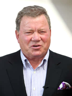 William Shatner Posing For A Portrait Wallpaper