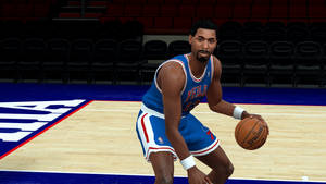 Wilt Chamberlain Dribbling Wallpaper