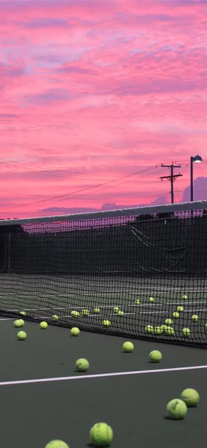 Win The Game With A Powerful Shot From Your Racket Wallpaper