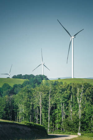 Windmills Farm In Kosovo Wallpaper