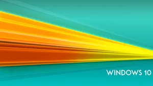 Windows 10 Hd Blue Yellow Wallpaper