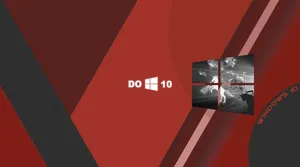 Windows 10 Hd Red Abstract Wallpaper