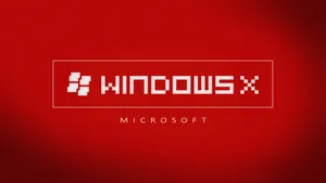 Windows 10 Hd Red X Wallpaper