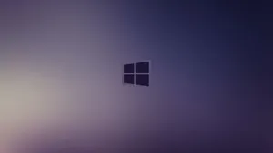 Windows 10 Logo On A Purple Background Wallpaper