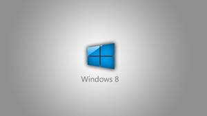 Windows 8 Logo On A White Gradient Background. Wallpaper