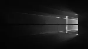 Windows Logo Black Wallpaper