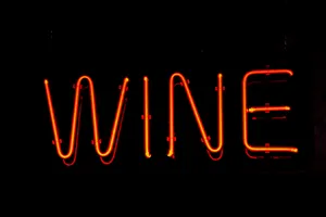 Wine Neon Sign Wallpaper