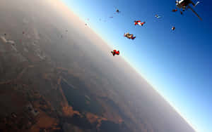 Wingsuit Sport Skydiving Wallpaper