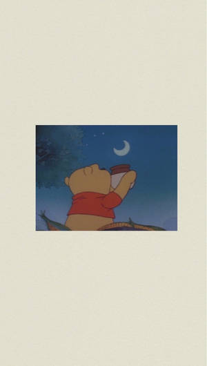 Winnie The Pooh At Night Wallpaper