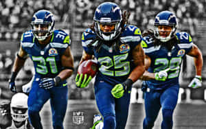 Winning Mindset: Football Players Giving Their All Wallpaper