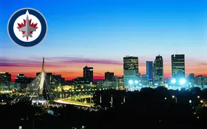 Winnipeg Jets City Aerial View Photograph Wallpaper