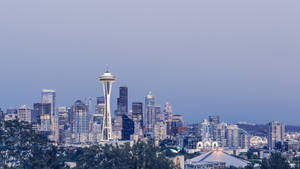 Winter-like Beautiful Seattle Skyline Wallpaper