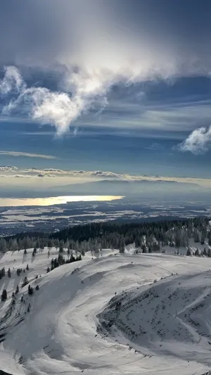 Winter Mountain Iphone 6 Plus Wallpaper