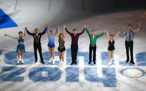 Winter Olympics Figure Skaters Wallpaper