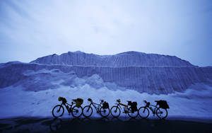 Winter Season Bicycles Wallpaper