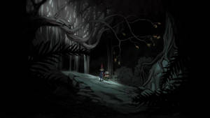 Wirt Greg Dark Gloomy Forest Over The Garden Wall Wallpaper