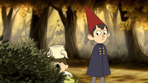 Wirt Side-eyeing Greg Over The Garden Wall Wallpaper