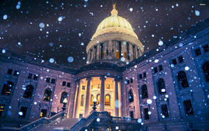 Wisconsin Winter Lights Wallpaper