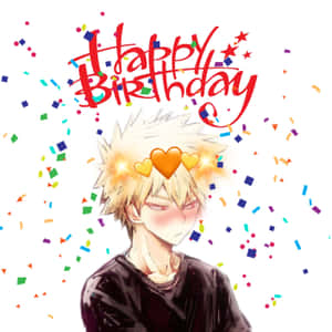 Wishing You A Very Happy Birthday Anime Celebration (or) Celebrate Your Happy Birthday Anime Style Wallpaper