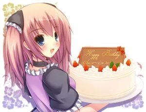 Wishing You A Very Special Birthday With Cute Anime Characters! Wallpaper