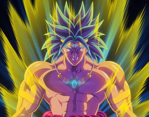 Witness Super Power Broly In All His Glory Wallpaper