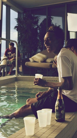 Wiz Khalifa Poolside Wallpaper