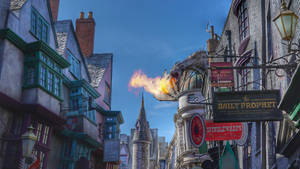 Wizarding_ World_ Dragon_ Fire_ Breath Wallpaper