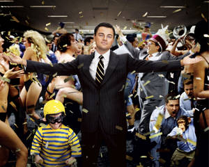 Wolf Of Wall Street Office Celebration Wallpaper