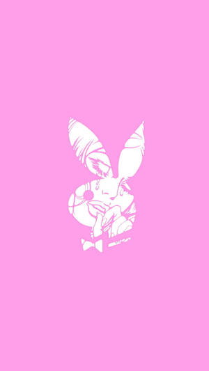 Woman Crying In Playboy Logo Wallpaper