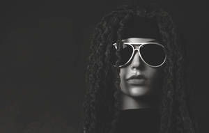 Woman In Dreadlocks Wearing Glasses Portrait Wallpaper